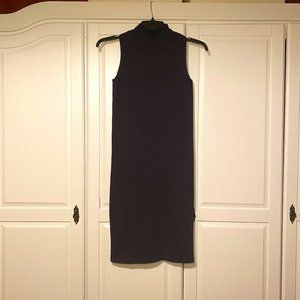 Sleeveless Mock-Neck Mini Dress